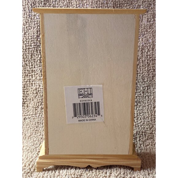 VTG Doll House Miniature Furniture Miscellaneous Unfinished Wood Hutch Dry Sink - Picture 4 of 13